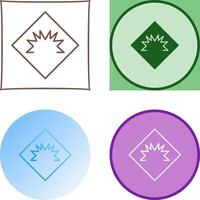 Danger of Welding Flash Icon Design vector