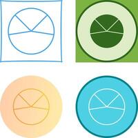 Pie Chart Analysis Icon Design vector