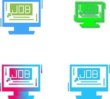 Job Icon Design vector