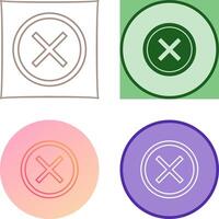 Do Not Cross Icon Design vector