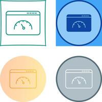 Page Speed Icon Design vector