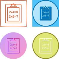 Unique Solving Question Icon Design vector