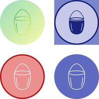 Unique Water Bucket Icon Design vector