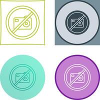 No Pictures Icon Design vector