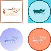 Speed Boat Icon Design vector