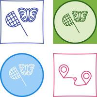 Butterfly Catcher Icon Design vector