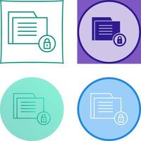Data Security Icon Design vector