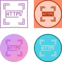 Https Icon Design vector