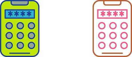 Pin Code Icon Design vector