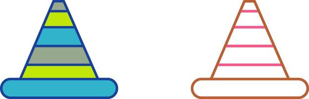 Traffic Cone Icon Design vector