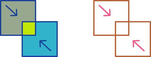 Combine Icon Design vector