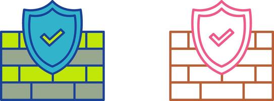 FireWall Icon Design vector