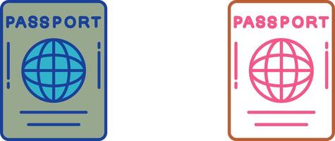 Passport Icon Design vector