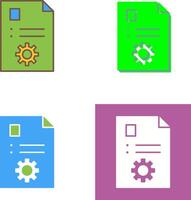 Unique Content Management Icon Design vector