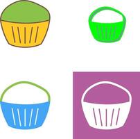 Chocolate Muffin Icon Design vector