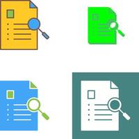 Unique Case Study Icon Design vector