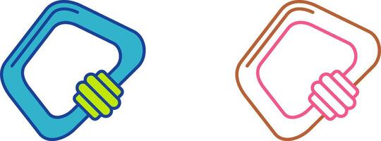 Carabiner Icon Design vector