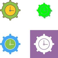 Time Settings Icon Design vector