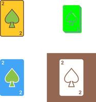 Spades Card Icon Design vector