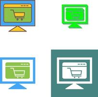 Ecommerce Website Icon Design vector