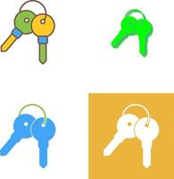 Keys Icon Design vector