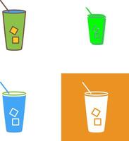 Iced Coffee Icon Design vector