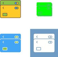 Unique Multiple Cards Icon Design vector