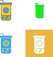 Chocolate Shake Icon Design vector