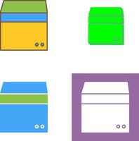 Unique Box Icon Design vector