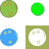 bolos pelota icono diseño vector