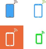 Unique Connected Device Icon Design vector