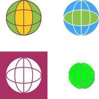 Unique Globe Icon Design vector