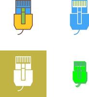 Unique Internet Cable Icon Design vector