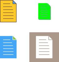Unique Document Icon Design vector