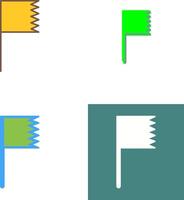 Unique Flag Icon Design vector