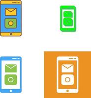 Unique Mobile Applications Icon Design vector