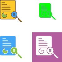 Unique Case Study Icon Design vector