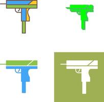 único pistola icono diseño vector