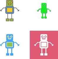 Unique Robot Icon Design vector