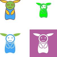 Unique Game Character Icon Design vector