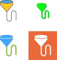 Unique Beer Bong Icon Design vector