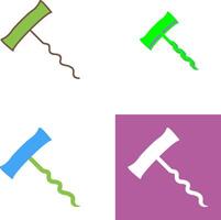 Unique Corkscrew Icon Design vector