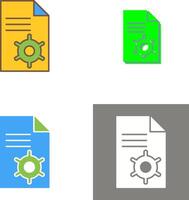 Unique Content Management Icon Design vector