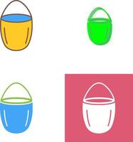 Unique Water Bucket Icon Design vector