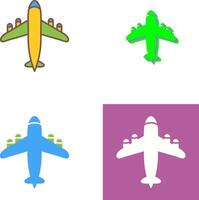 Flying Airplane Icon Design vector