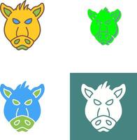 Pig Icon Design vector