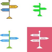 Signboard Icon Design vector