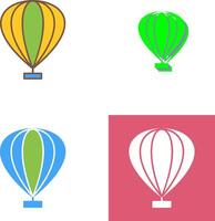 Hot Air Balloon Icon Design vector