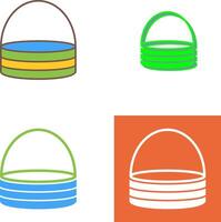 Unique Basket Icon Design vector