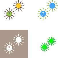 único virus icono diseño vector